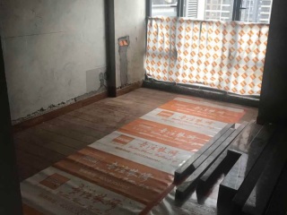 地砖铺贴及地面找平施作
