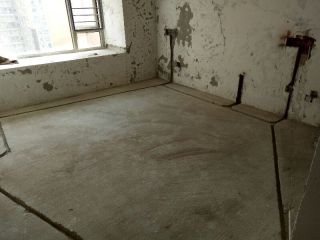 水、电管开槽施作