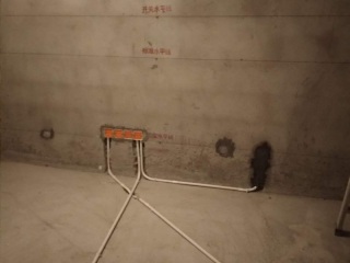 强、弱电布管，穿线施作