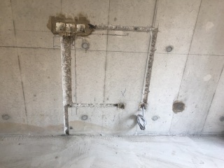 水电线管开槽施工