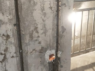 水、电管开槽施作