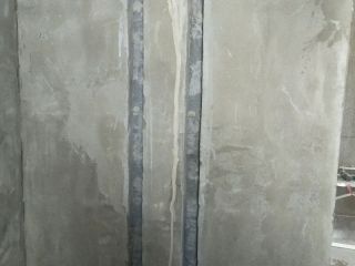 水、电管开槽施作