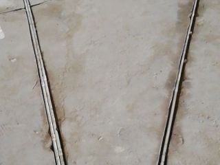 水、电管开槽施作