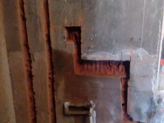 水、电管开槽施工