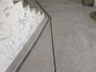 水、电管开槽施作