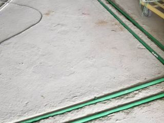 水、电管开槽施工