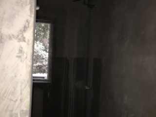 水、电管开槽施作