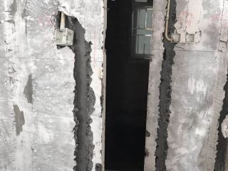 水、电管开槽施作