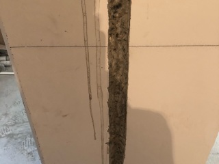水、电管开槽施工