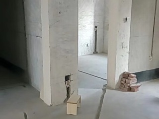 水、电管开槽施作