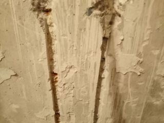水、电管开槽施作