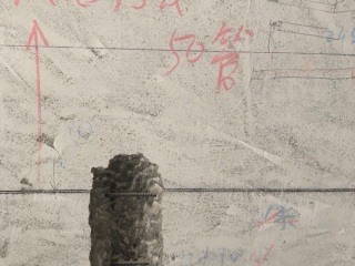 水、电管开槽施作