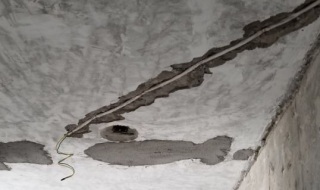 水、电管开槽施作