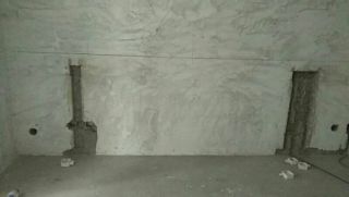 水、电管开槽施工