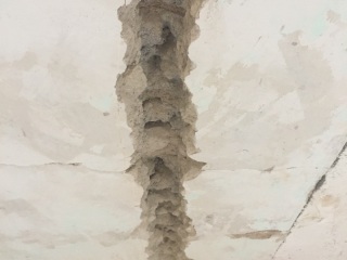 水、电管开槽施作