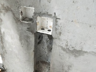水电线管开槽施工