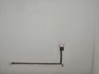 水、电管开槽施作