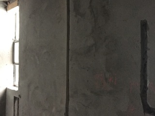 水、电管开槽施作