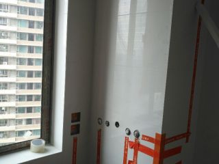 地砖铺贴及地面找平施作