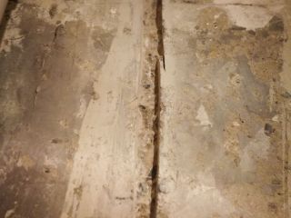 水、电管开槽施作