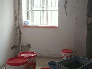 水、电管开槽施作
