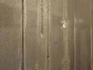 水、电管开槽施作