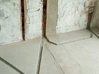 水、电管开槽施作