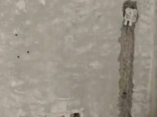 水、电管开槽施作