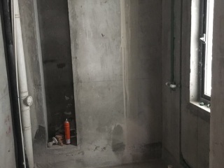 水、电管开槽施作
