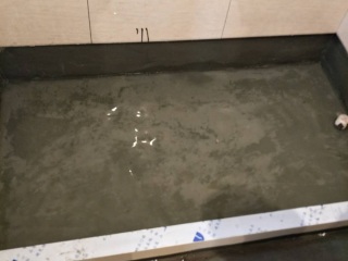 地砖铺贴及地面找平施作