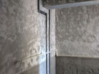 水、电管开槽施作