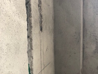 水、电管开槽施作