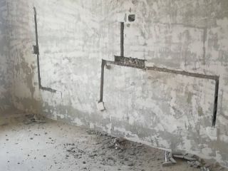 水电线管开槽施工
