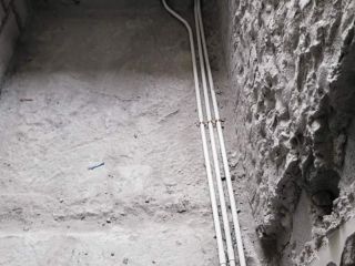 水电线管开槽施工