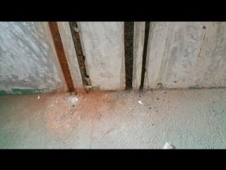 水、电管开槽施作