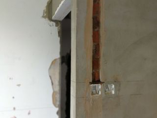 水、电管开槽施作