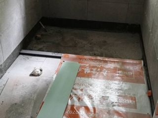 地砖铺贴及地面找平施作