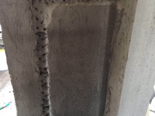水、电管开槽施工