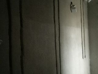 水、电管开槽施作