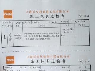 水、电管开槽施作