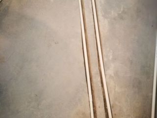 水、电管开槽施作