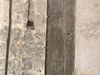 水、电管开槽施作