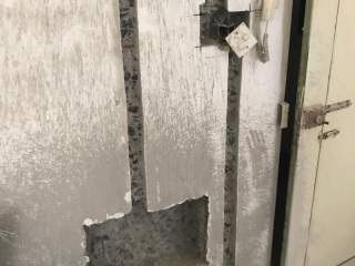 水、电管开槽施工