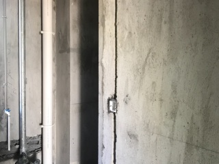 水、电管开槽施工