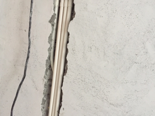 水电线管开槽施工