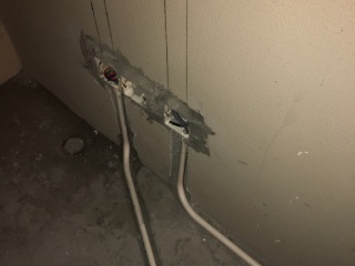 水电线管开槽施工