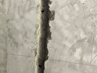 水、电管开槽施作
