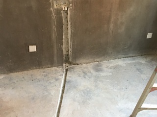水电线管开槽施工