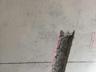 水、电管开槽施作