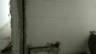 水、电管开槽施作